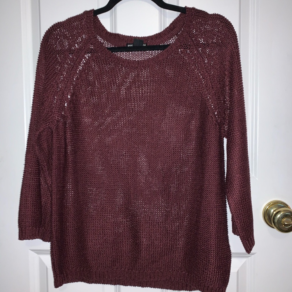 H&M Maroon Knit Sweater